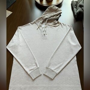 Aerie Light Gray Button-Up Hoodie
